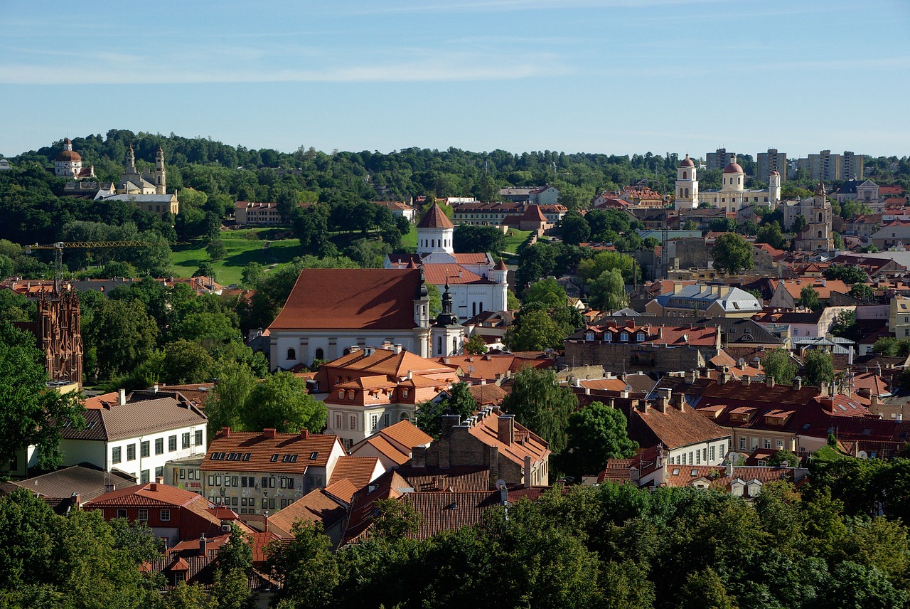 Panorama z Góry Trzech Krzyży w Wilnie 